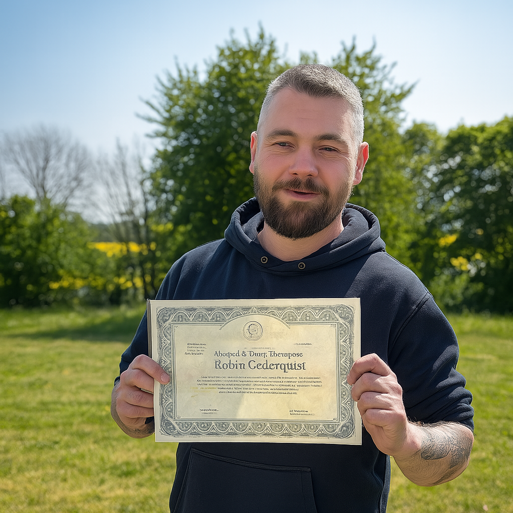 Robin Cederquist med certifikat